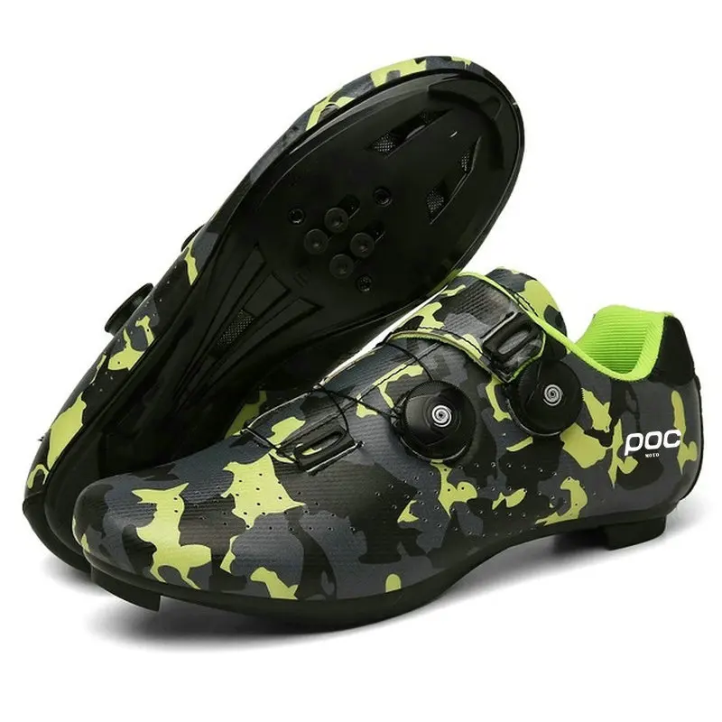 Moto Poc Shoes MTB Flat Pedal Bicycle Shoes Men Rubber Non-slip Mountain Bike Footwear Racing Cleatless Speed Cycling Sneaker