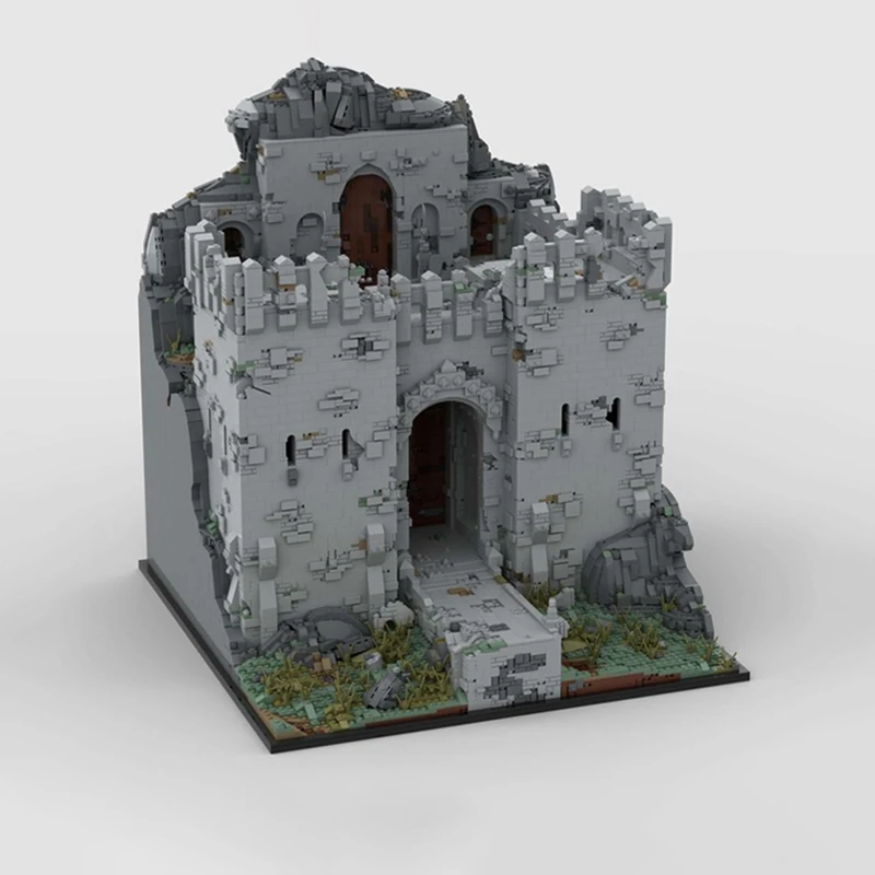 13669 ชิ้น MOC Castle Series Finwer Castle สถาปัตยกรรมยุคกลาง DIY ชุดบล็อกตัวต่อของขวัญวันเกิดของเล่น