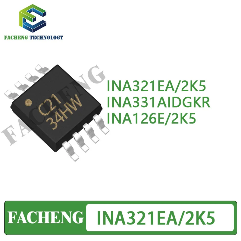 INA321EA/2K5 INA331AIDGKR INA126E/2K5 VSSOP-8 Instrumentation Amplifier ICs