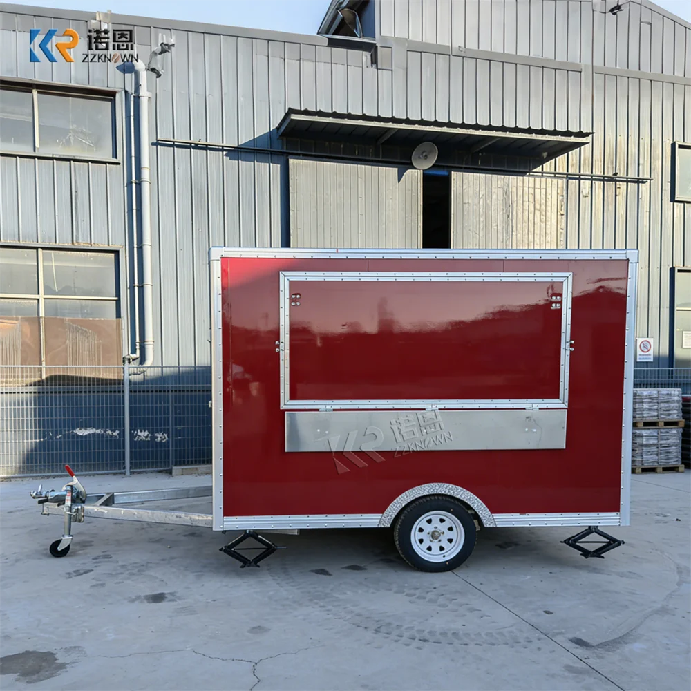 

Mobile Food Truck Custom Outdoor Catering Trailer Concession Coffee Snack Cart Portable Pizza Food Trailer With Fully Equipped