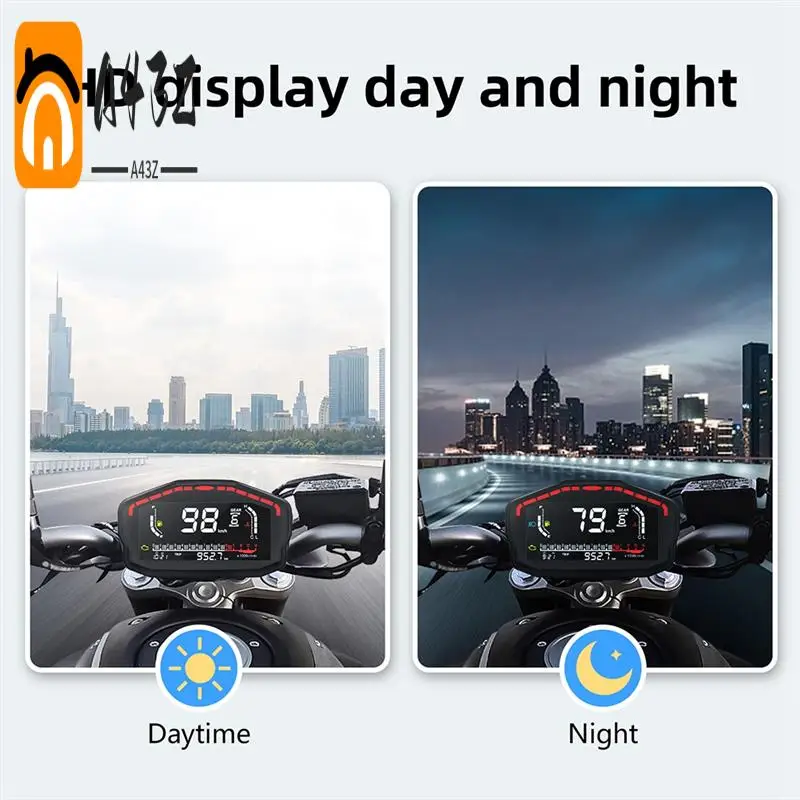 

A43Z-1Set Motorcycle Digital Dash Digital Panel Universal LED LCD Speedometer Odometer 1,2,4 Cylinders