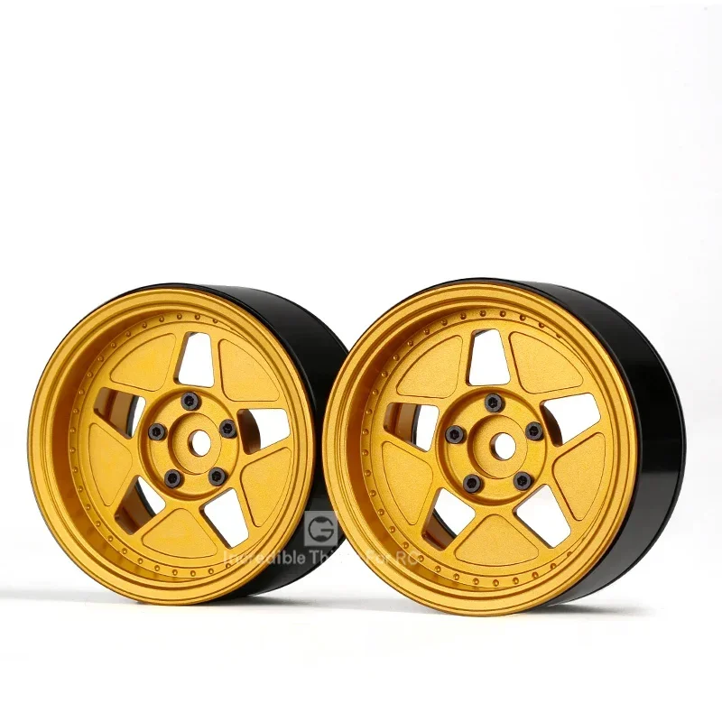 2.2 Inch Metalen Beadlock Wielen Hub voor 1/10 RC Crawler Auto Traxxas TRX4 Axiale SCX10 90046 D90 D110 Diy Onderdelen