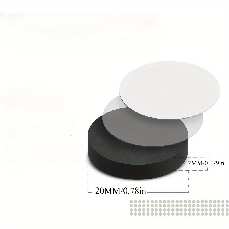 YITAPE 20/50pcs Self Adhesive Magnet Dots Round Handicraft Magnets with Adhesive Backing Flexible Magnetic Stickers