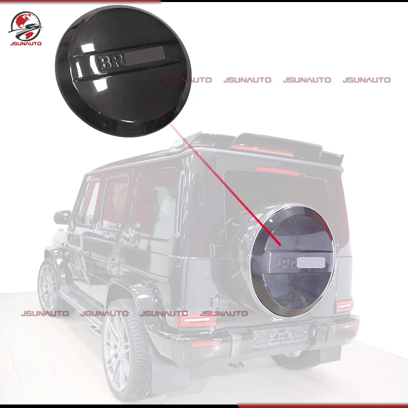 

В наличии G Wagon B800 Style Сухая карбоновая задняя крышка для Mercedes G63 G500 W464 W465 Корпус запасного колеса из углеродного волокна