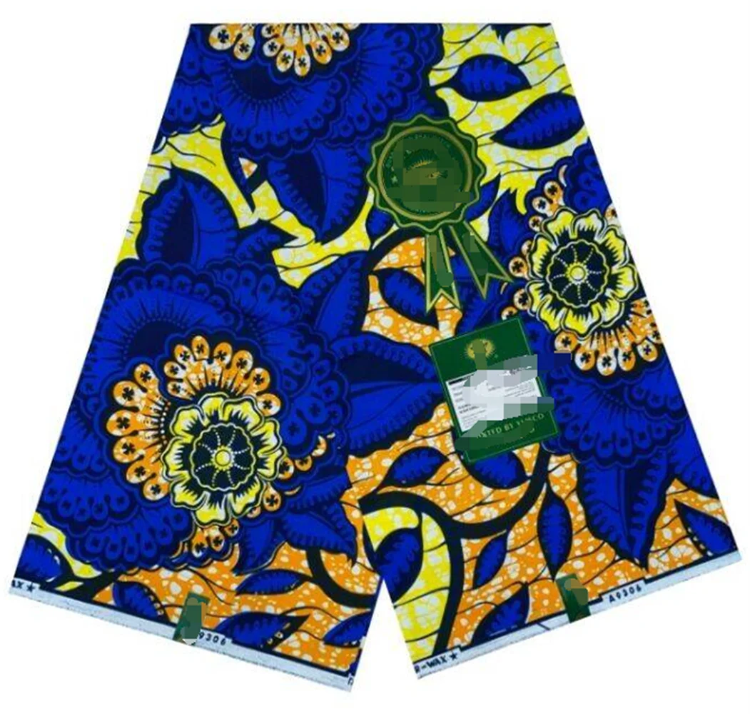 Veritable Super Guaranteed Real Wax Print Fabric Real Dutch Hollandais Original Pagne Africa Dress 100% Cotton Wrapper Loincloth