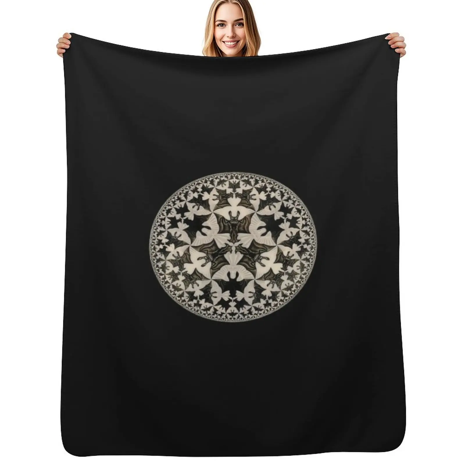

Angels & Demons MC Escher Premium Throw Blanket Cozy Throw Blanket Birthday Gift for Him Her