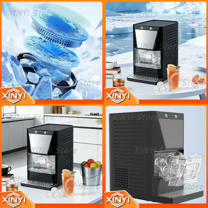 for New Spherical Ice Maker 50MM Solid Ice Balls The Ultimate Companion for Enjoying Whiskey at Home 2.3KG/24H