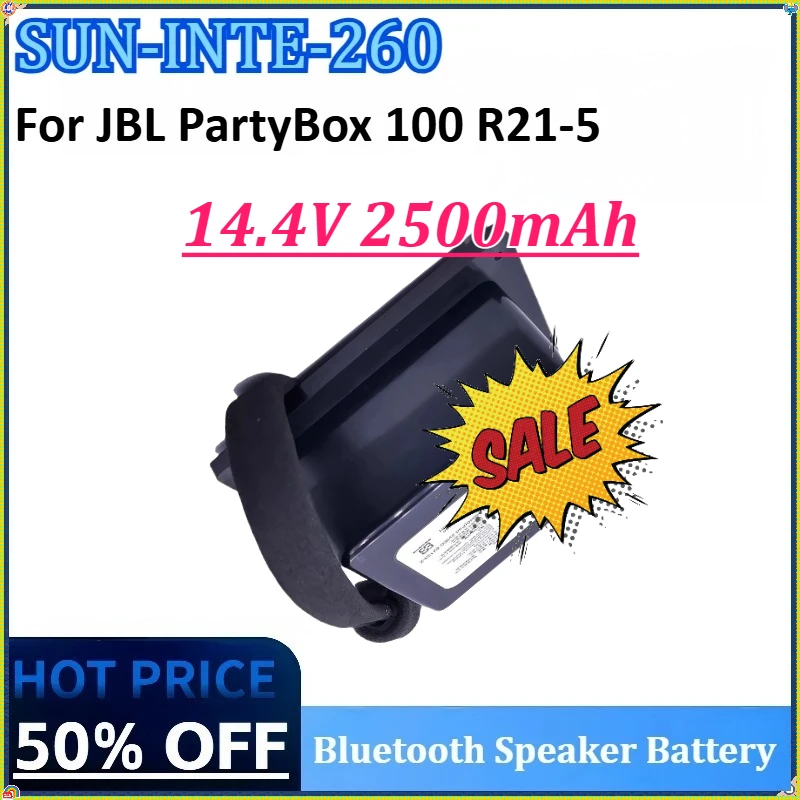 

For JBL PartyBox 100 R21-5+free Screwdriver Rechargeable Battery SUN-INTE-260 14.4V 2500mAh Bluetooth Speaker Battery DH14026CHM