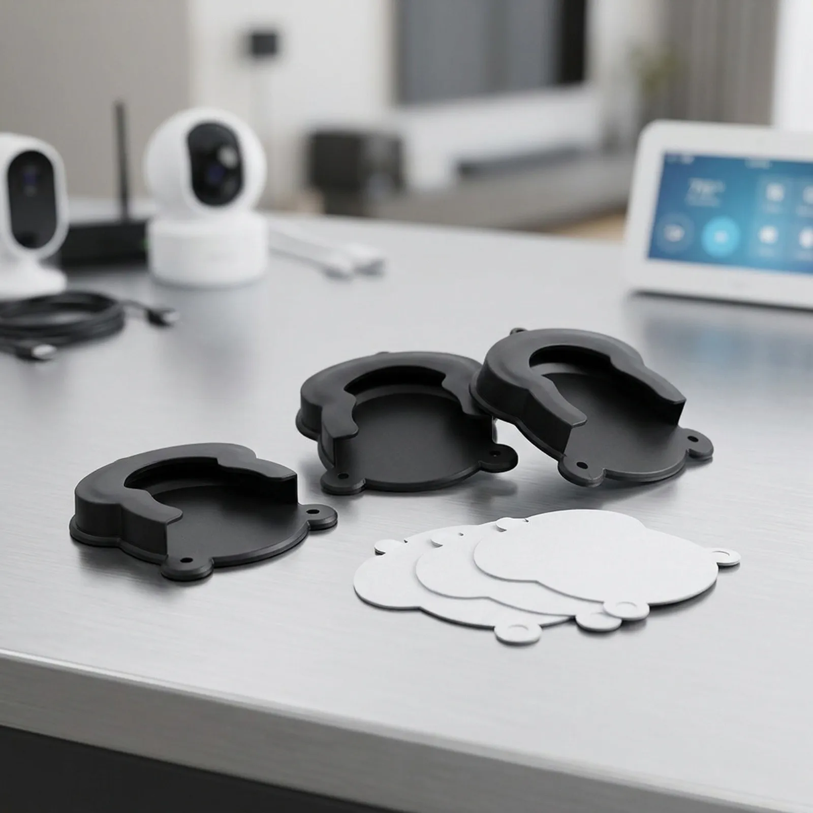 Mount for Blink Indoor Camera No Drill Wall Mount Bracket Without Screws Easy Setup with Adjustable Angle Black