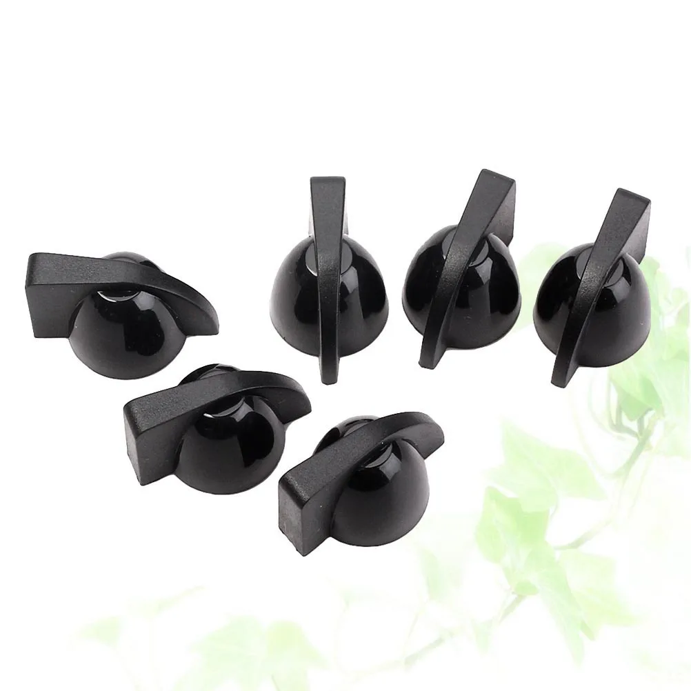 

6Pcs Black Chicken Head Pedal Knob Heavy Duty Guitar Effect Pedal Knobs for Amplifier Control Replacement Lightweight Easy to
