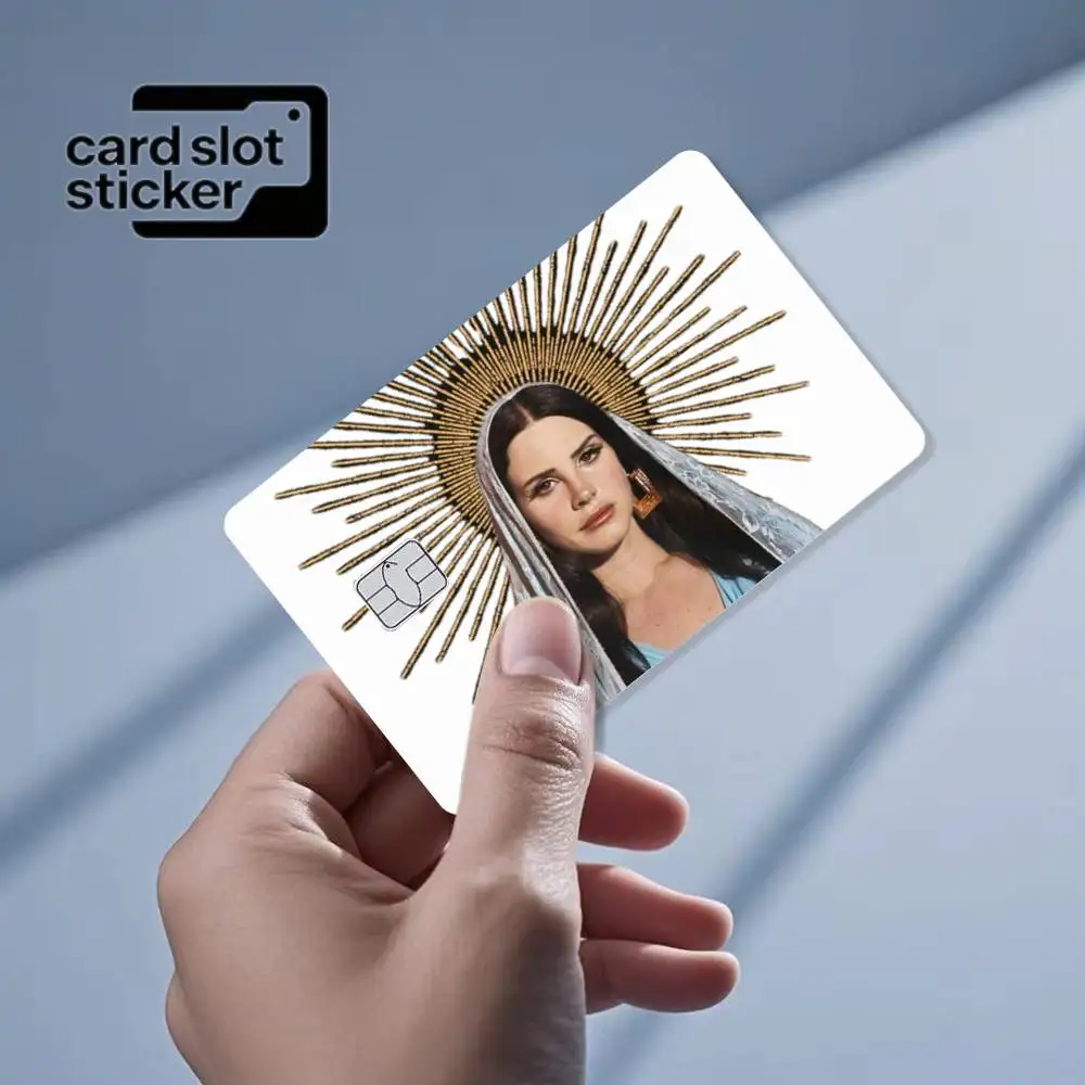 Actor L-Lana D-Del Rey Credit Card HD Stickers Game Card Decal Small Chip Waterproof Sticker