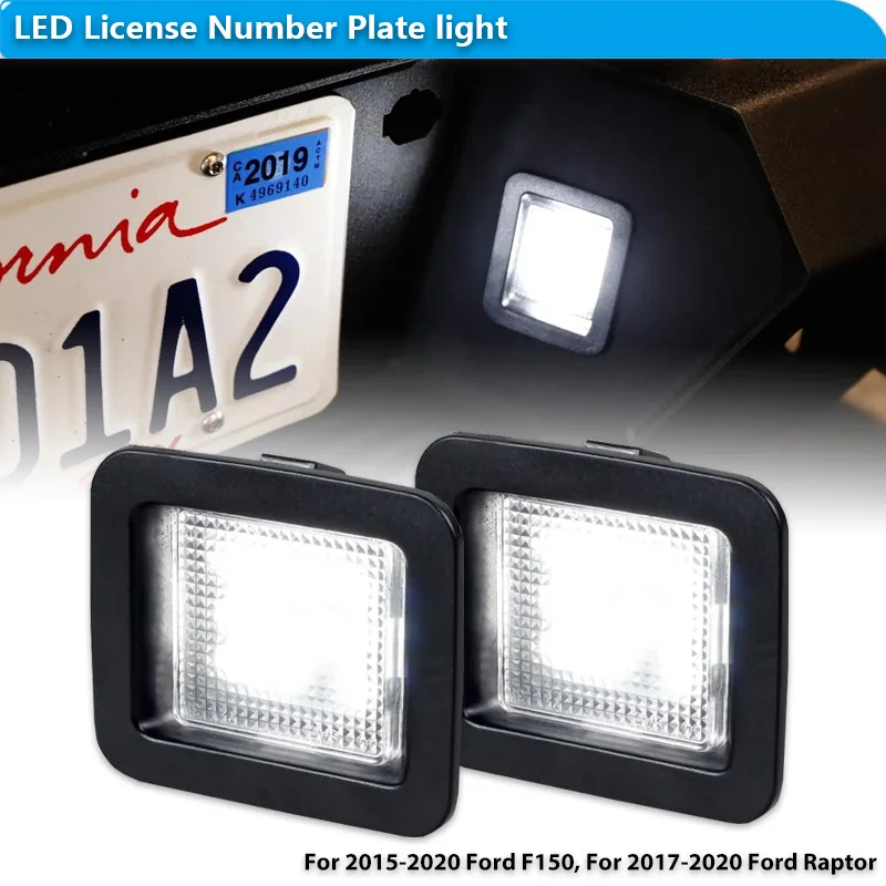 

For Ford F150 F-150 12V LED Number Plate Lamp White License Plate Light Assembly 2015 2016 2017 2018 2019 2020