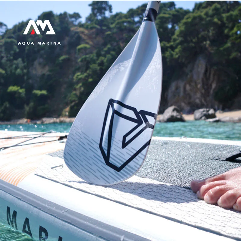 AQUA MARINA Glass Fibre Paddle 220cm 3-section Adjustable Double Blade Oars Rubber Handle Inflatable Boat Shed Canoe Equipment