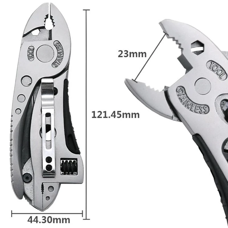 9In1 Butterfly Folding Keychain Plier Multitool Hand Tools Outdoor Camping Multi-purpose Pliers Screwdriver Multi Pocket Tools