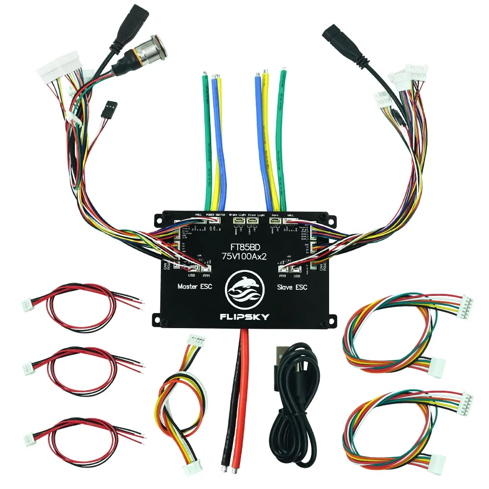 Flipsky Ft85bd Esc z aluminiowa obudowa bez vesc dla elektryczna deskorolka/skutera/Ebike regulator prędkości/motocykl elektryczny