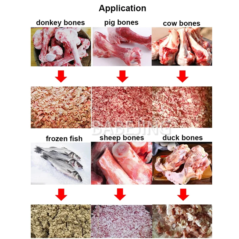 High Quality Animal Bone Crusher for Chickens Cows Sheep Beef Pig Bone Chopper Efficient Kitchen Tool