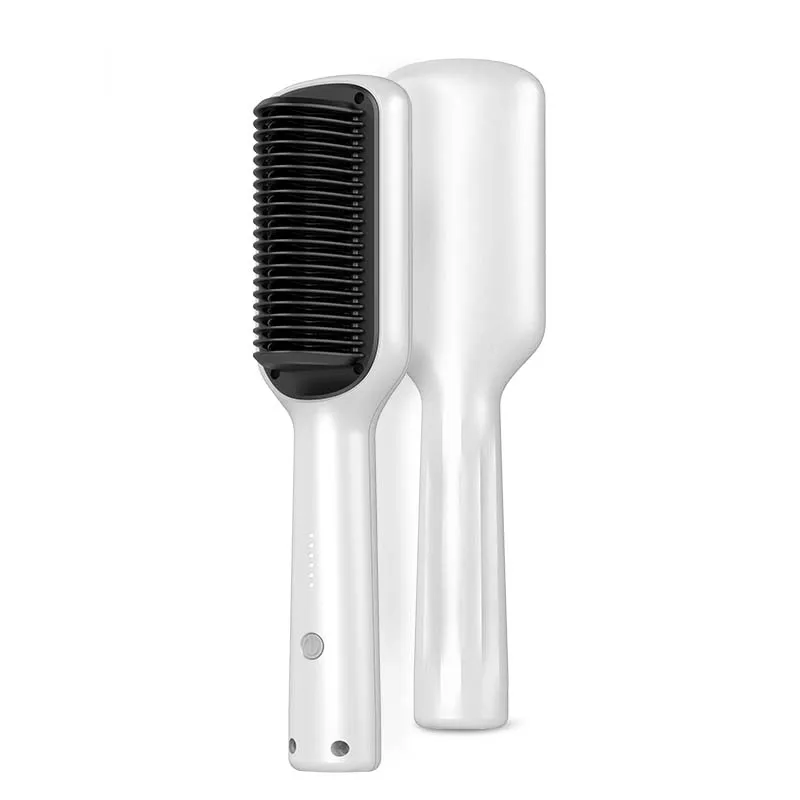 Electric Hair Brushes Hair Straightener Comb 2 in 1 Straight Curler Electric Care Flat Iron Comb Heated Styling Tools