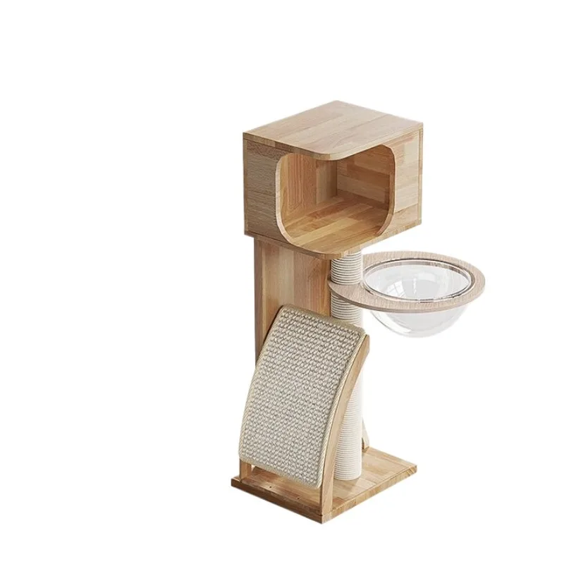 

Solid wood cat climbing frame small apartment