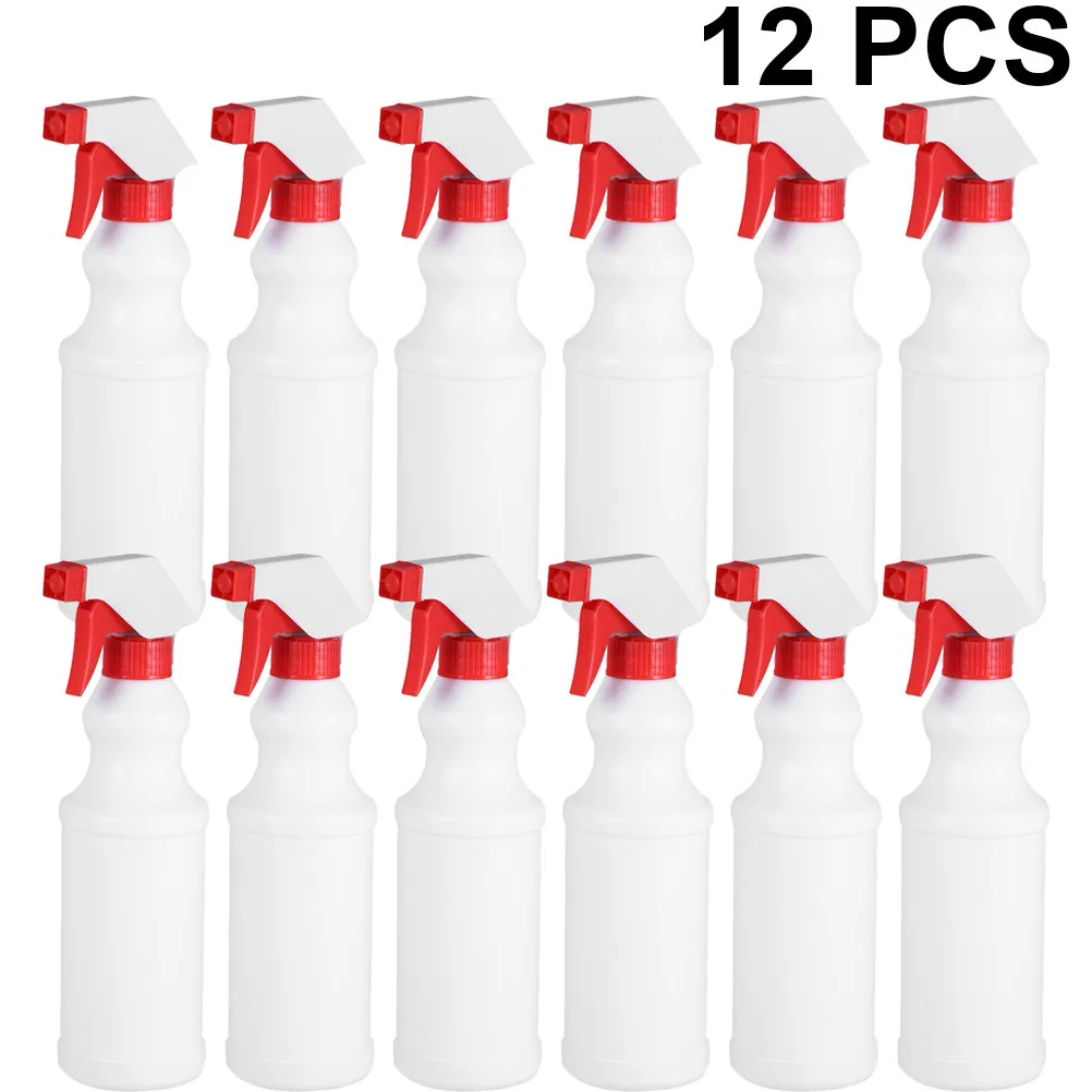 

12Pcs Spray Bottle Plastic Mist Pump Leakproof Reusable Refillable Spray Container for Plants Hair Body Shampoo Conditioner