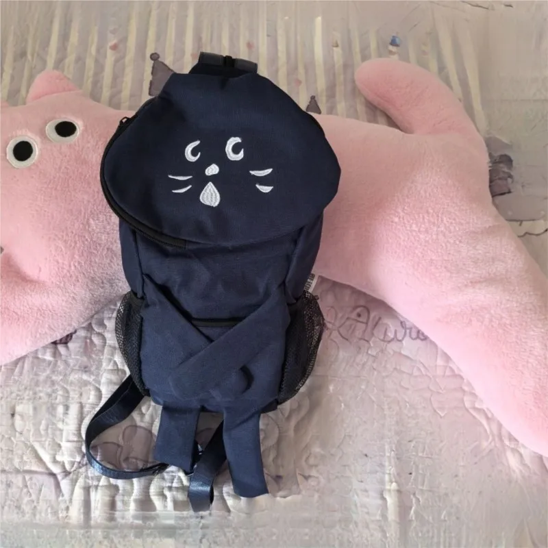 

JIAERDI Cute Surprised Cat Backpack Women Anime Cartoon Large Capacity Crossbody Bag Ladies Y2k Creative Unique Mochilas Mujer