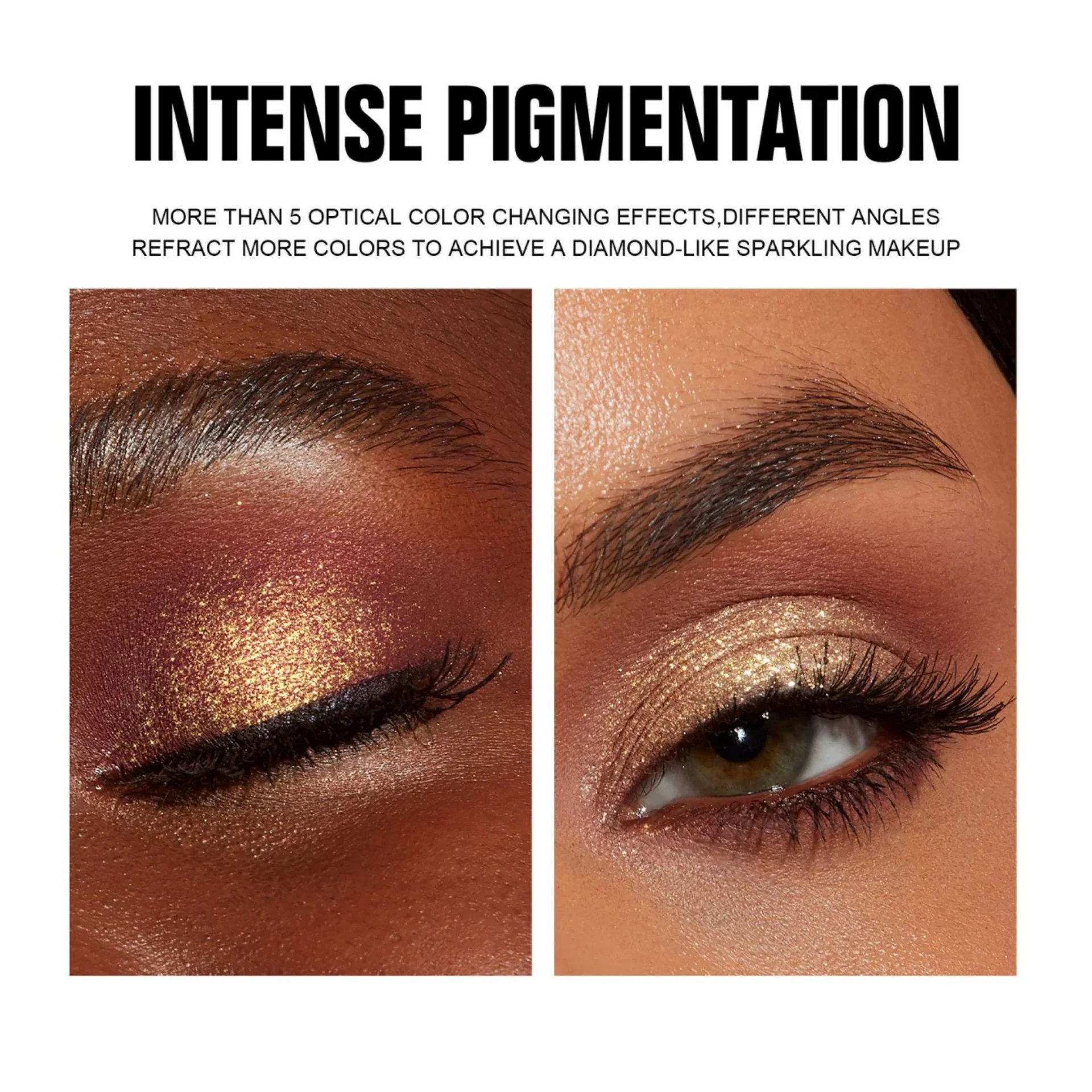 5 cores camaleão sombra de olho fino brilho paleta de sombra de olho perolado de longa duração iluminar purê de batata sombra de olho