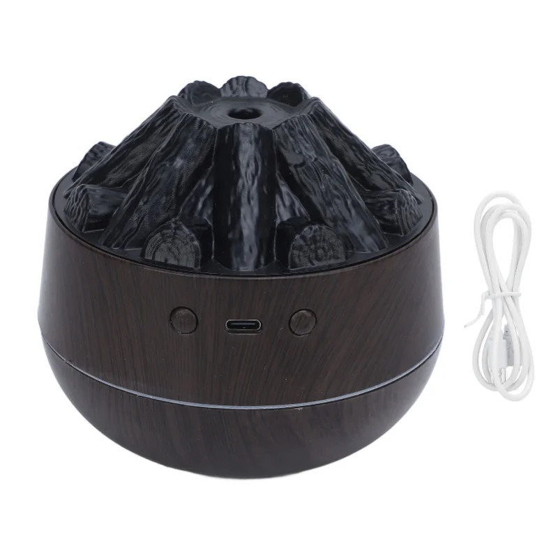 Aroma Mist Humidifier Quiet 300ml Flame Diffuser Simulated Fire Desktop USB Humidifying Easy To Operate Home Office Decor
