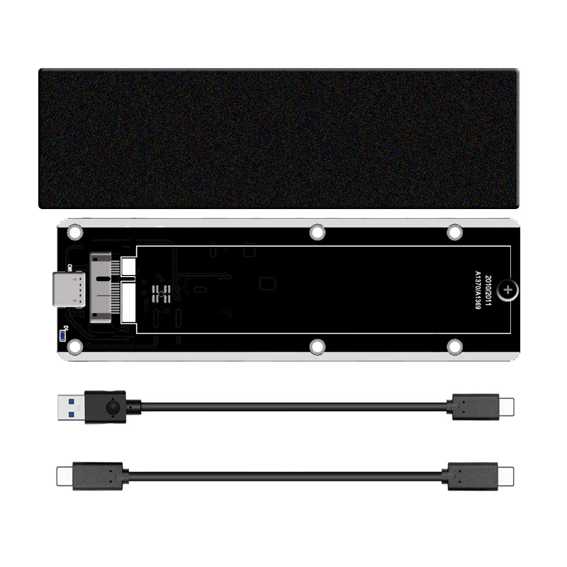 For Apple Macbook 2010 2011 Air SSD A1369 A1370 Portable Case USB3.2 GEN2 to 12+6Pin M.2 SATA SSD Enclosure 6G M2 SSD Mobile Box