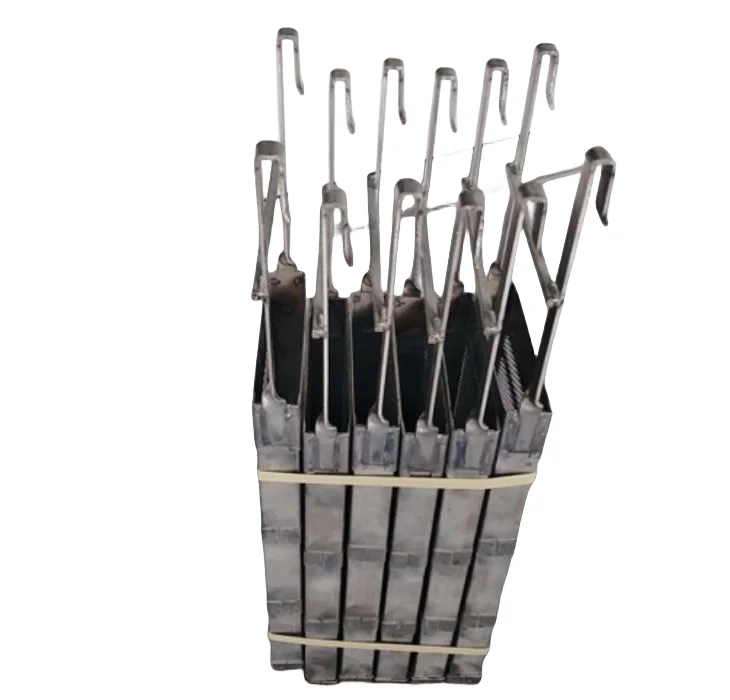 8 pcs Titanium anode basket with hooks for electroplating ，size Size:15 cm wide, 62 cm height and 4 cm thick ,free shipping