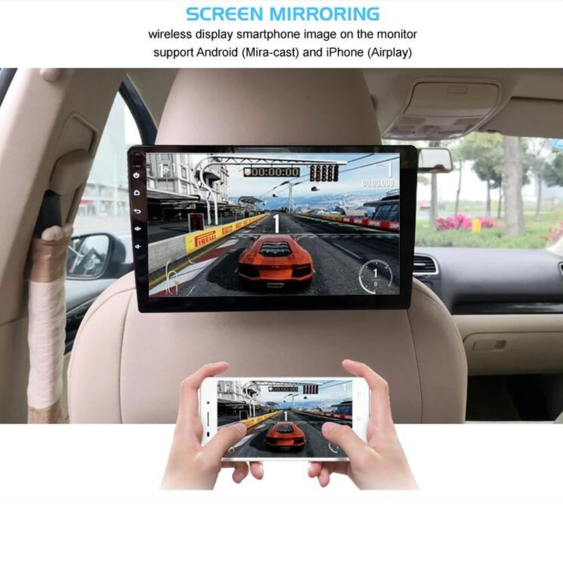 Best Car Headrest Monitor 10.1\