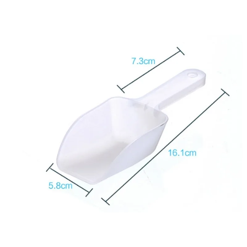 Plastic Ice Scoop Multi Use Tool for Ice Candy Dessert Grain Dry Goods with Hanging Hole Party Bar Buffet Kitchen Party Bar