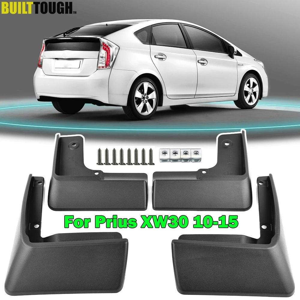 Car Mudflaps For Toyota Prius XW30 2010 - 2015 Fender Mud Guard Flap Splash Flaps Mudguard Accessories 2011 2012 2013 2014