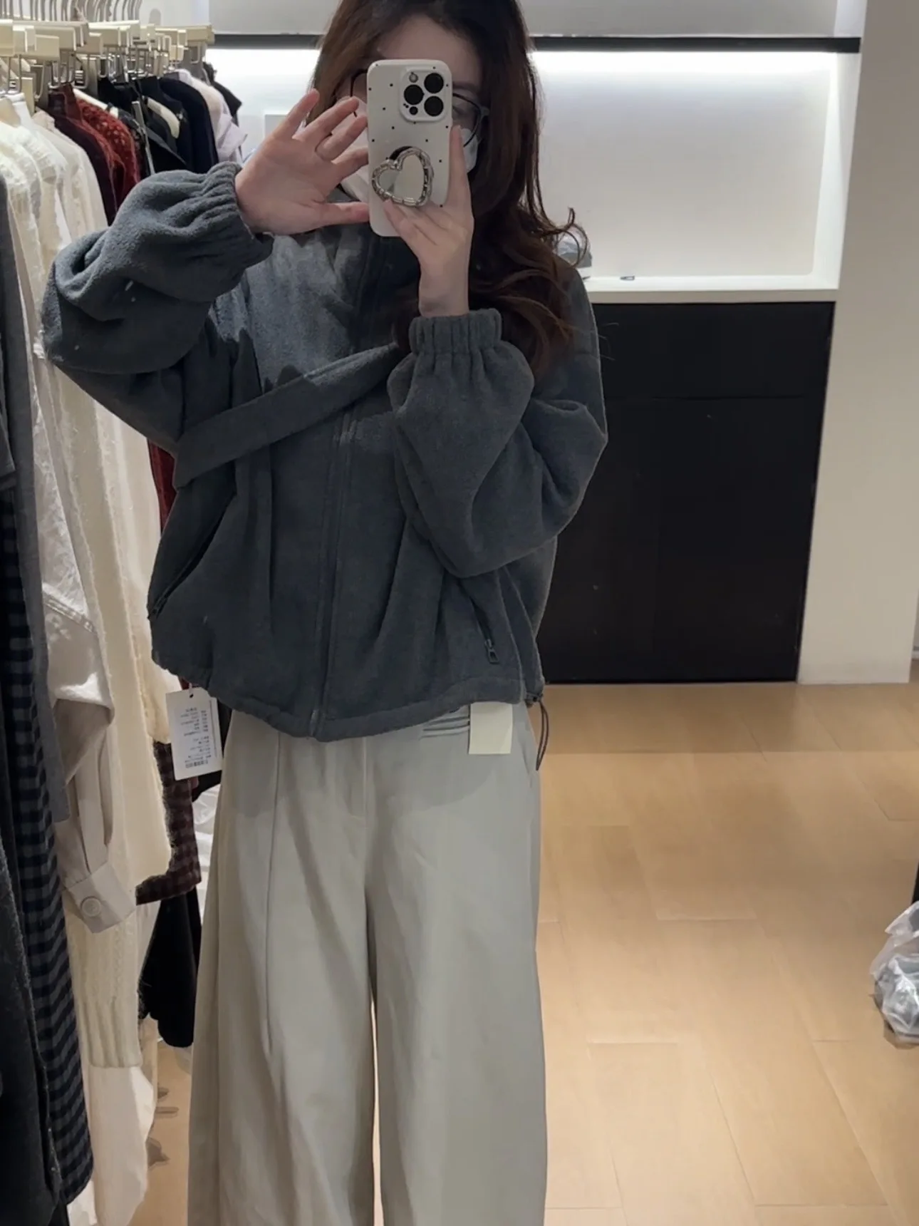 Manteau confortable pour femme, sweat à capuche décontracté à col montant, vêtement d'extérieur, Dongda Gate, automne-hiver, nouveau modèle