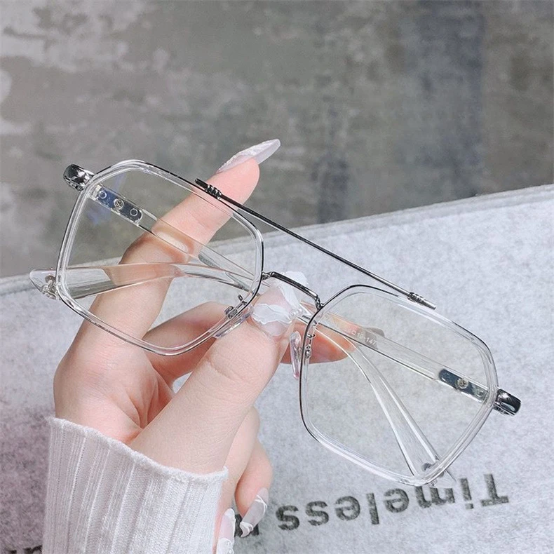 Langlebige und tragbare Anti-Blaulicht-Brille, übergroßer optischer Rahmen für Männer und Frauen, ultraleichte Brille, Anti-Strahlung – Detail 6
