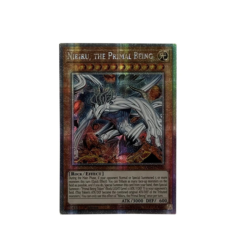 يو غي أوه! مجموعة بطاقات الوكيل ذاتية الصنع غير أصلية رمز Nibiru Primal Being Token ألعاب بطاقات المجموعة غير الأصلية #2