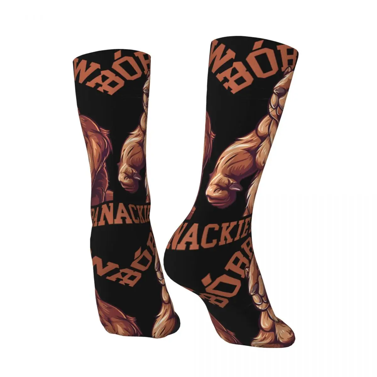 Crazy compression Bober Beaver Sock for Men Vintage Bobr Kurwa Seamless Pattern Crew Sock Novelty