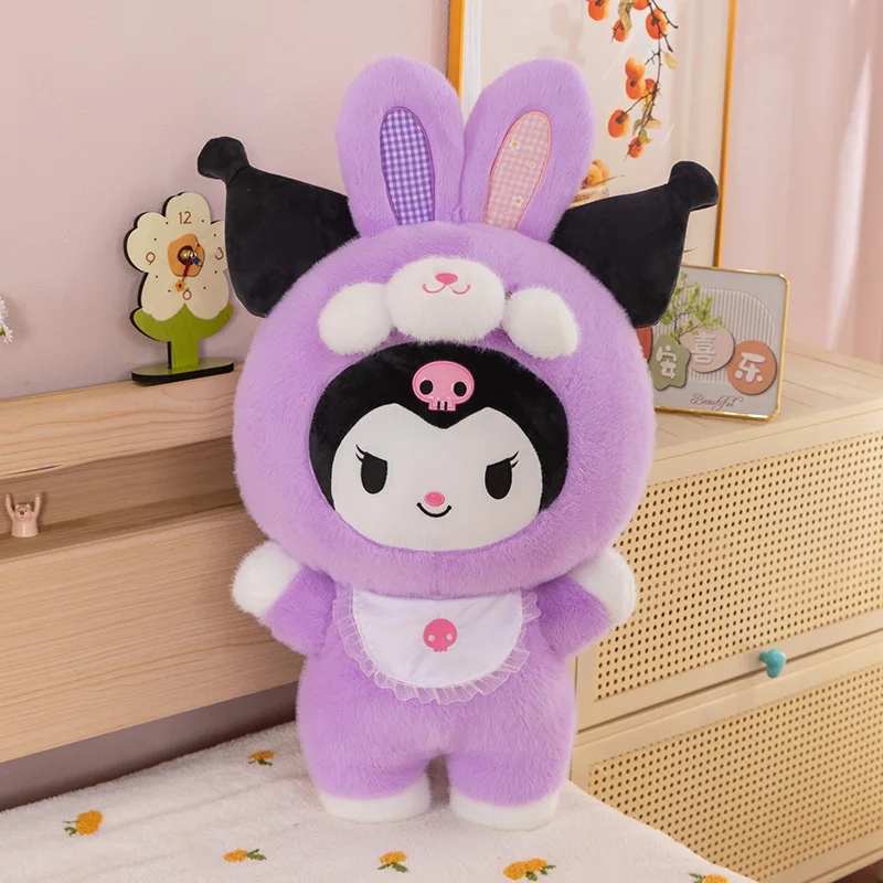 Kawaii Kuromi knuffel My Melody gevulde pop transformeerbaar kussen schattig knuffelspeelgoed voor kinderen meisjes verjaardagscadeau