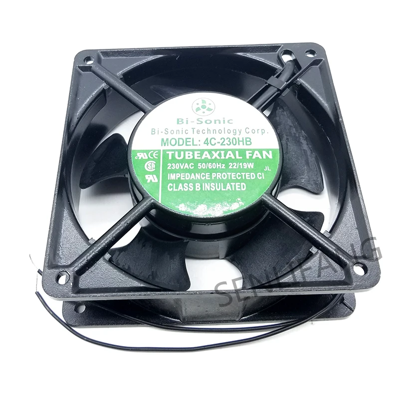 Tested OK 4C-230HB For Bi-Sonic Cooling Fan 120*38mm AC230V 2-Wire Cabinet Fan