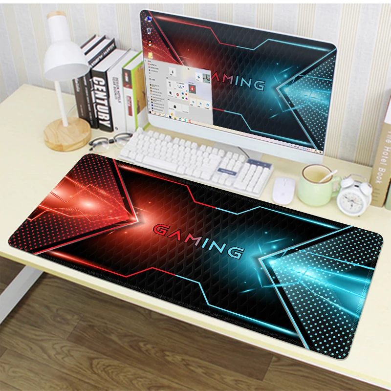 HUADO XXL Gaming Mouse Pad - 900 x 400 mm - Fringeless Edges - Non-slip - XXL Extended Mouse pad - desk pad - special surface