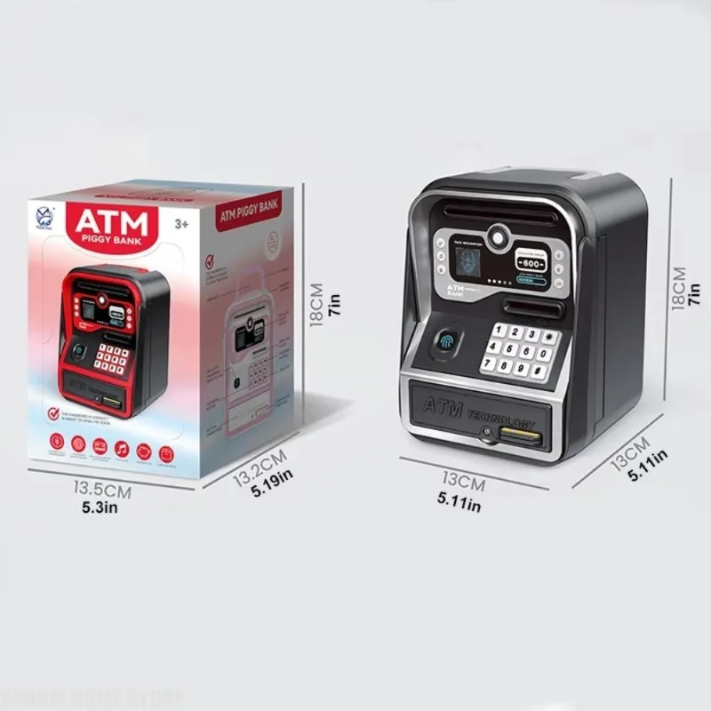 Simulated ATM Password Piggy Bank, Creative Kids Toy, Holiday Gift, Learning to Save, Learning Financial ManagementHoliday tool