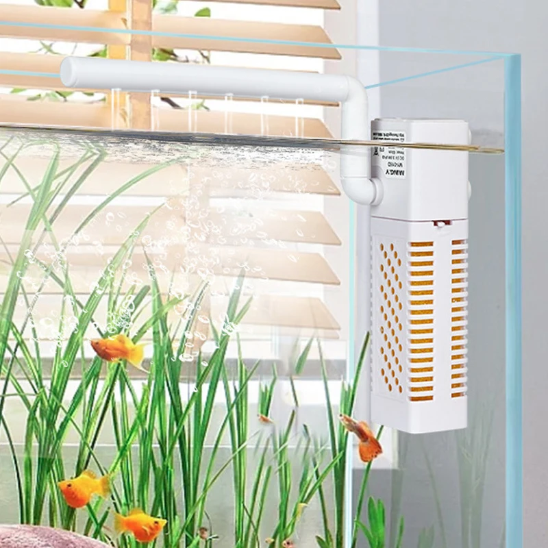 1PC USB Interface Multifunctional Small Submersible Pump with Built-in Circulation Pump for Wave Making and Oxygen Filtration
