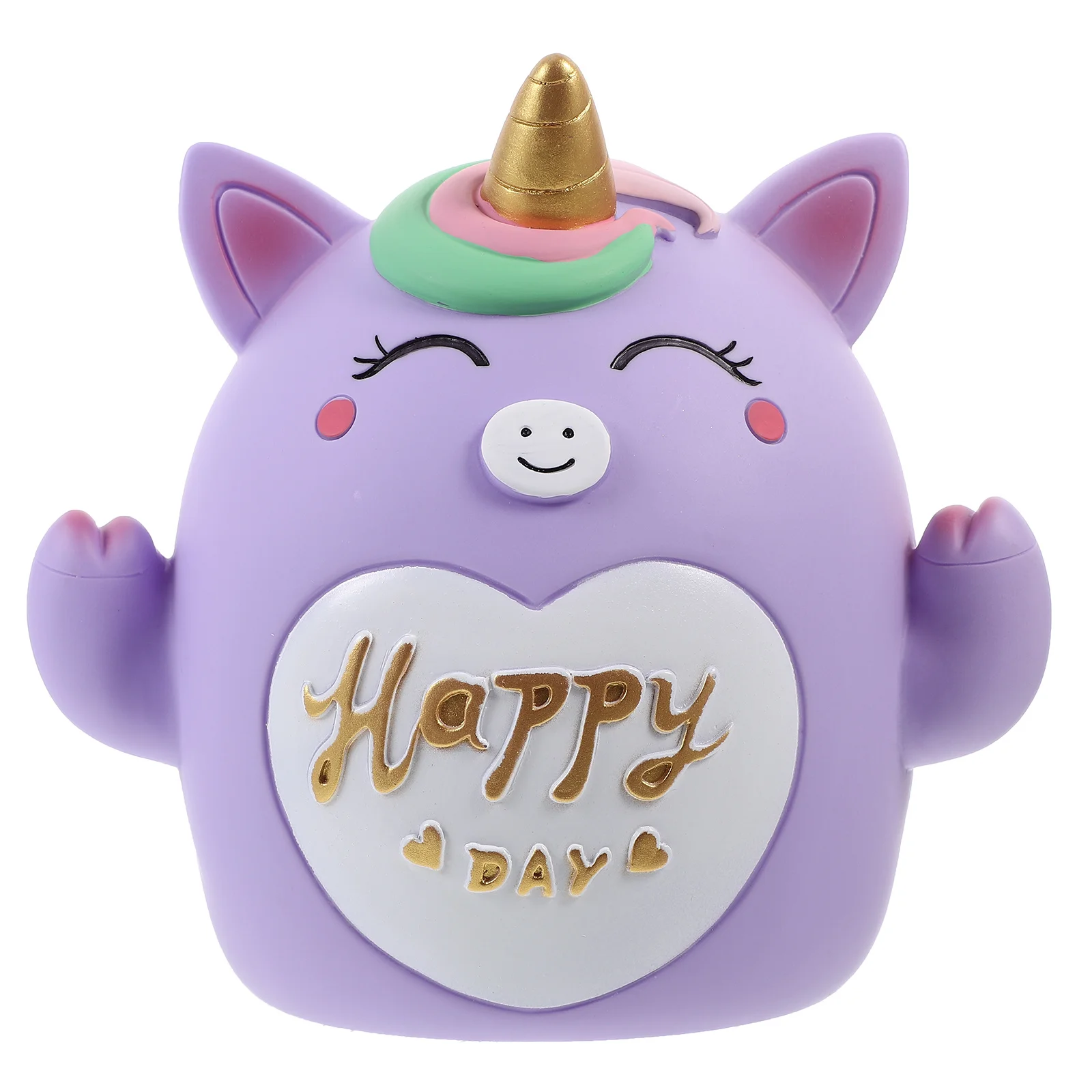 Preciosa alcancía de unicornio para niñas, monedero con capacidad, caja de dinero grande, almacenamiento, decoración creativa de escritorio