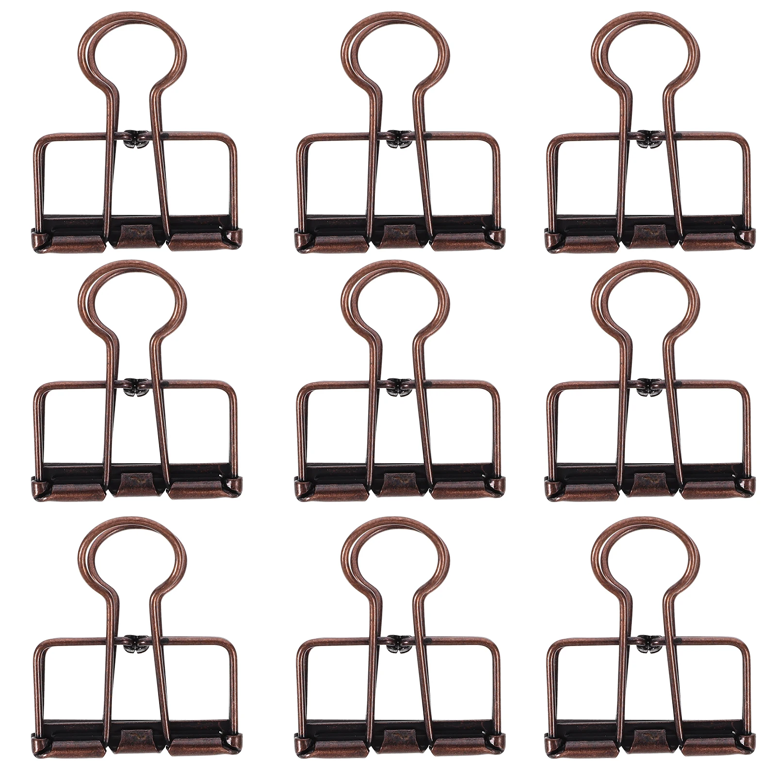 

10 Pcs Hollow Dovetail Clip Paper Page Holder Metal Clips Stationery Binder Clamps Alloy for