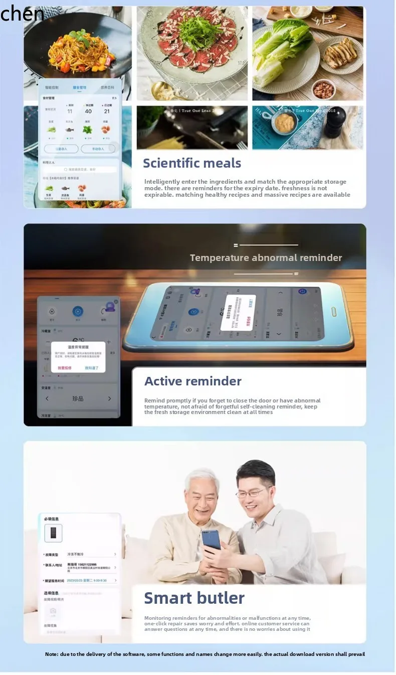 Frigorifero LXC Francese multi-porta a quattro porte per uso domestico ultrasottile zero incorporato camelia di efficienza energetica di prima classe