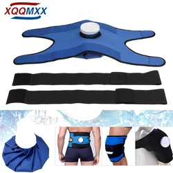 1Pcs Shoulder Knee Ankle Waist Brace,with Ice/Hot Compress Cloth Pack Holder, for Sprains,Muscle Pain, Bruises,Injuries,Swelling