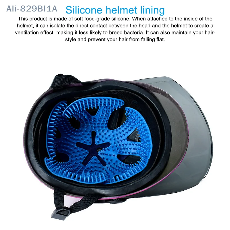 Esnek Kask Anti-deformasyon İç Silikon Ped Havalandırma Kask Astar Pedi Kask Dolgu Motosiklet bisiklet kaskı Aksesuarları