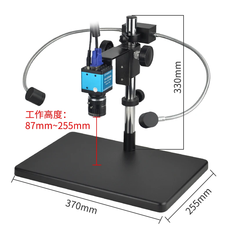 กล้องจุลทรรศน์ CCD วิดีโออิเล็กทรอนิกส์ความละเอียดสูงมุมมองภาพกว้างกล้องอุตสาหกรรมดิจิตอล VGA พื้นที่กว้างสำหรับ GP-350D