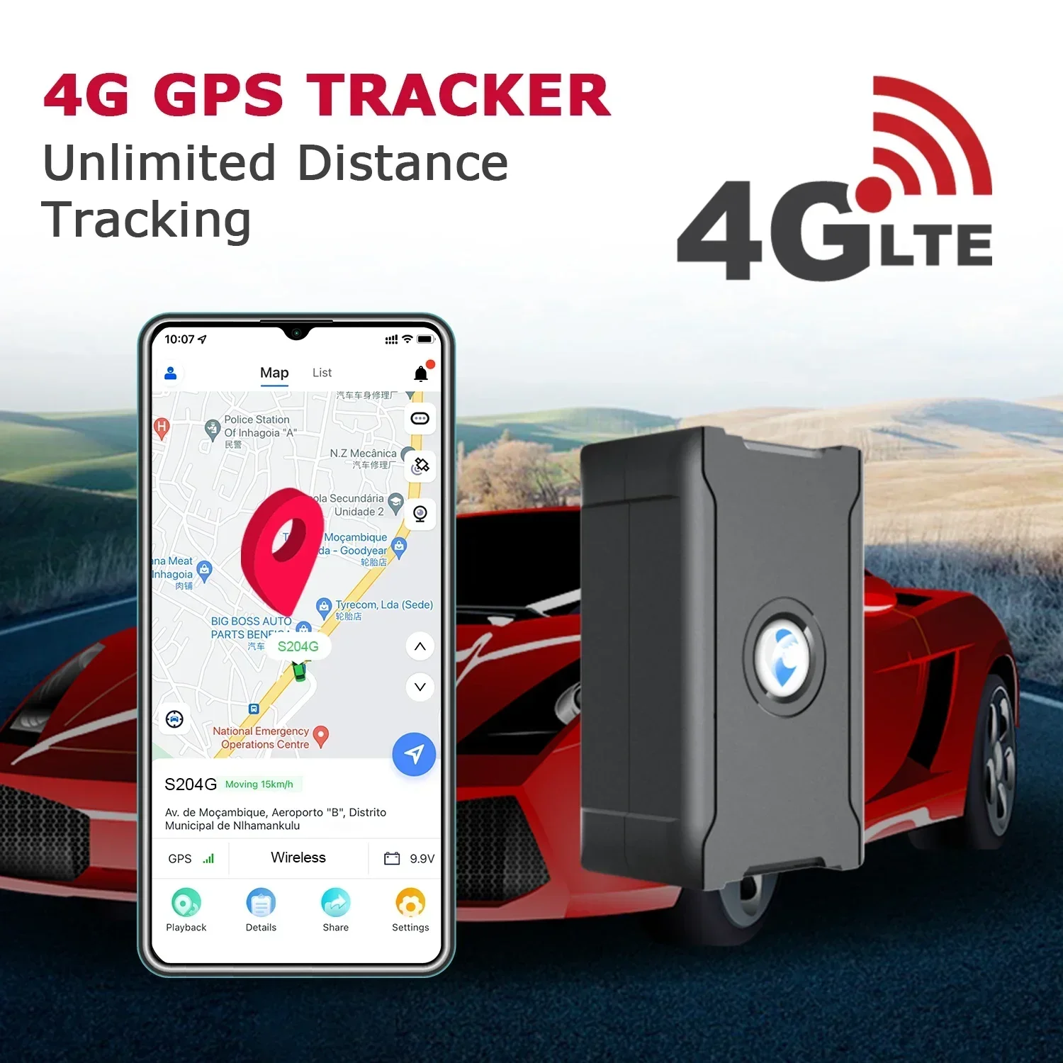 Picture 3: 4G LTE GPS Tracker for Vehicles Car Motorcycle Unlimited Distance Tracking Device with Affordable Subscription