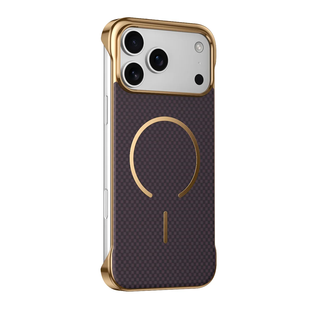 

Kevlar Magnetic Borderless Case For iPhone17 Series Shockproof Fingerprint Resistant Lens Protection Stylish Multi-Color Cover