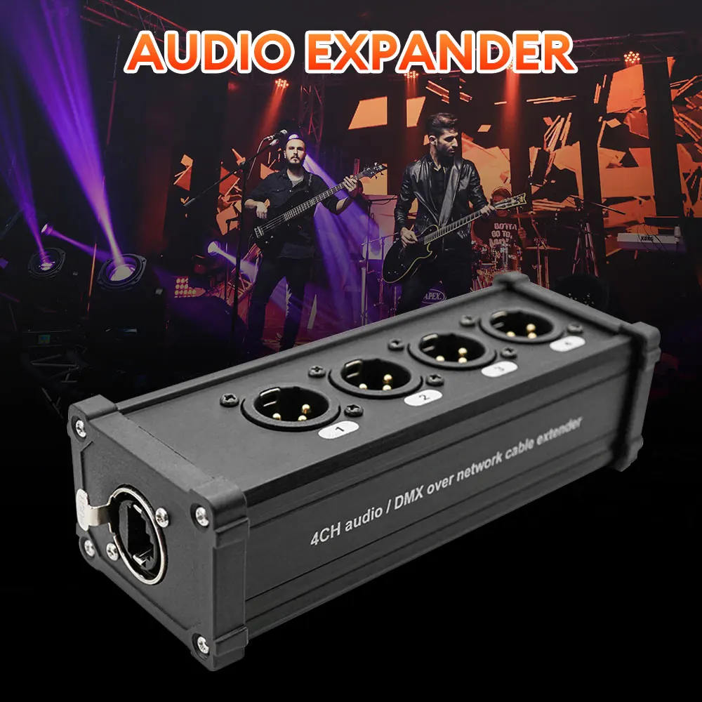 ステージ照明用マルチネットワークxlrケーブル、オスおよびメスネットワーク信号エクステンダー、レコーディングスタジオ、4チャンネル、3ピン、dmx512