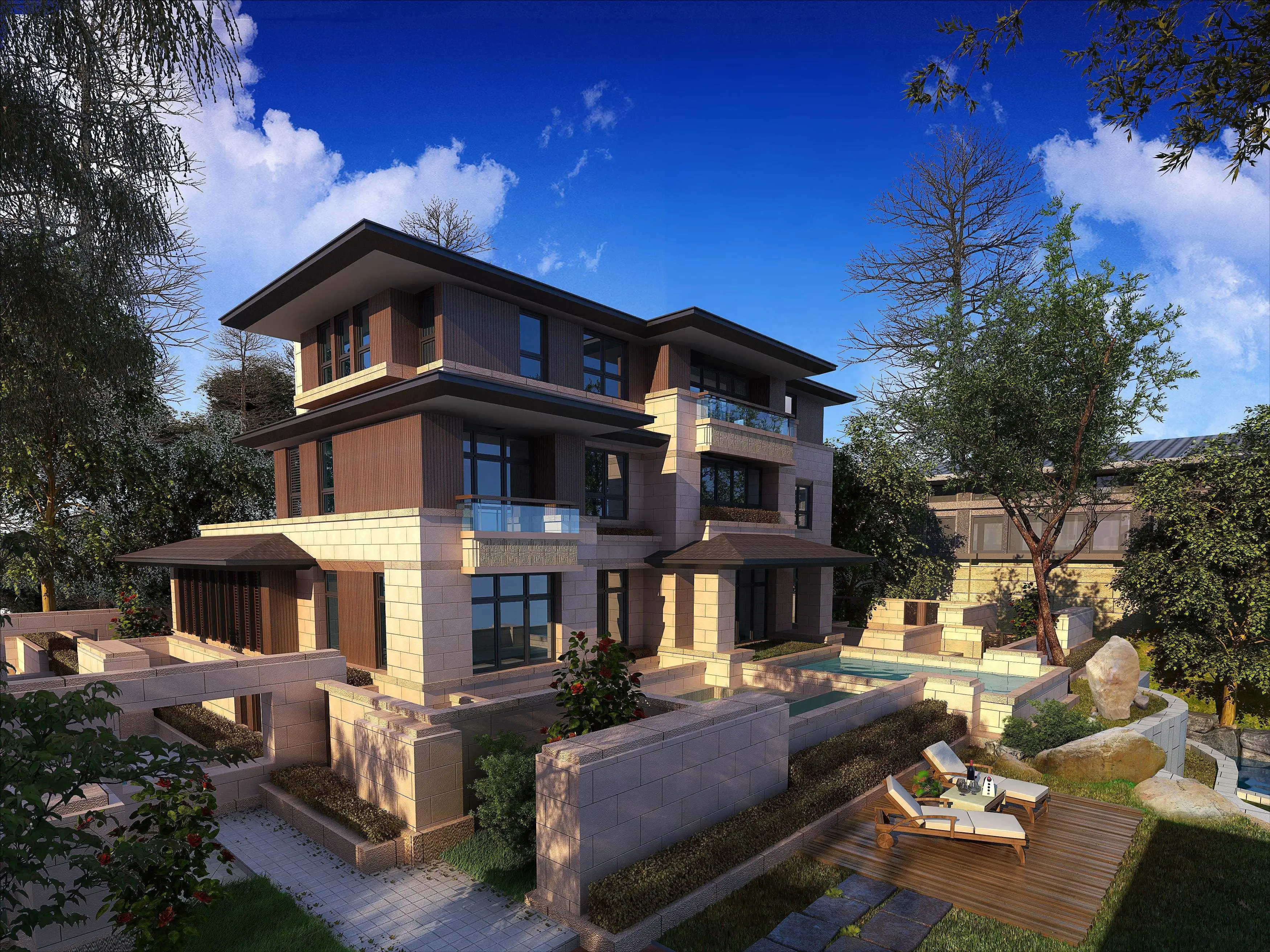 Luxury Modular A-Frame Prefab Resort House Villas with Bathroom and Kitchen Steel Structure Luxury Modular House